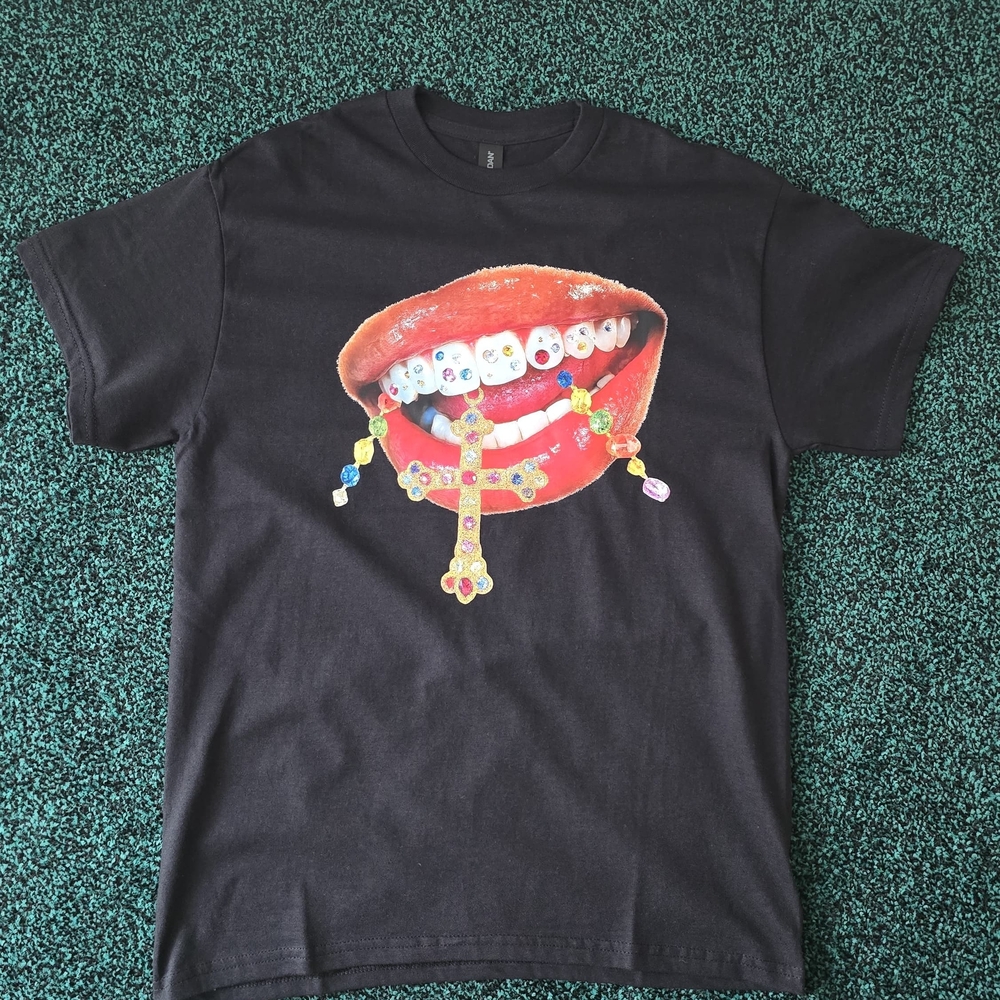Gildan Black T-Shirt with Colorful Graphic